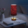 thumbnail image 6 of Touch Control Table Lamp with LED Bulb Bedside Lamp for Bedroom Living Room Wall Of Red Roses, 6 of 8
