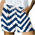 thumbnail image 2 of Sakmal Wide Leg Shorts Women Blue Polka Dot Comfy Shorts with Pockets, 2 of 6