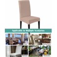thumbnail image 6 of Stretch Chair Covers Set of 4, Pure Color Pink Universal Fit Elastic Decorative Dining Chairs Slipcovers for Wedding, Banquet, Monochrome, 6 of 6