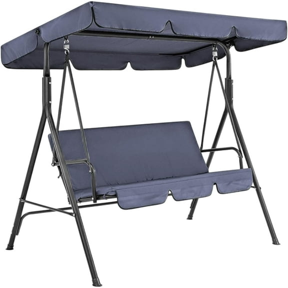 Banca Mecedora Bluelander 3 Asientos con Toldo Azul