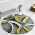 thumbnail image 3 of Modern Abstract Round Area Rugs for Bedroom Living Room, 4FT Soft Indoor Circle Carpets, Carpet Home Decor Floor Mat, 3 of 6