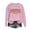 Pink, variant on Wuztai Fall Sweaters for Women Crew Neck Long Sleeve Oversized Comfy Casual Pullover Graphic Letter Print Lightweight Autumn Tunic Top M