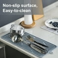 thumbnail image 4 of GOGO Silicone Dish Drying Mat Large Counter Top Drainer Mat, Sink Draining Tray, 4 of 7