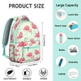 thumbnail image 6 of Flamingo Themed School Backpack - 17 Inch Waterproof Laptop Bag with Multiple Pockets, Comfortable Bookbag for College Students, Cute Back to Campus Backpack Gift Idea, 6 of 6