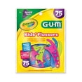 thumbnail image 1 of GUM® Crayola™ Kids’ Flossers, Fluoride Coated, Grape Flavour, Ages 3+, 75 Count, 1 of 7