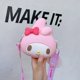 thumbnail image 3 of Monedero de silicona Kawaii Sanrio para niños, bolsa de mensajero de Hello Kitty, My Melody Kuromi Cinnamoroll, lindo juguete de dibujos animados, regalo de Navidad, 3 of 4