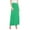 Green, variant on Moa Collection Women's Maxi Length High Waist Foldable Waistband Solid Skirt
