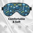 thumbnail image 3 of Xecao Cartoon Heavy Equipment Machinery Road Construction for Soft Fluffy Sleeping Blindfold, Nap eye cover tailored for the utmost comfort for girls, women, kids, and adults., 3 of 7