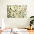thumbnail image 3 of Elephant Stock Expressive Pale Floral Wall Art - Horizontal Canvas Wall Art - Living Room Wall Decor - Abstract Canvas - Green And Pink Decor By Silvia Vassileva - 12" x 8", 3 of 8