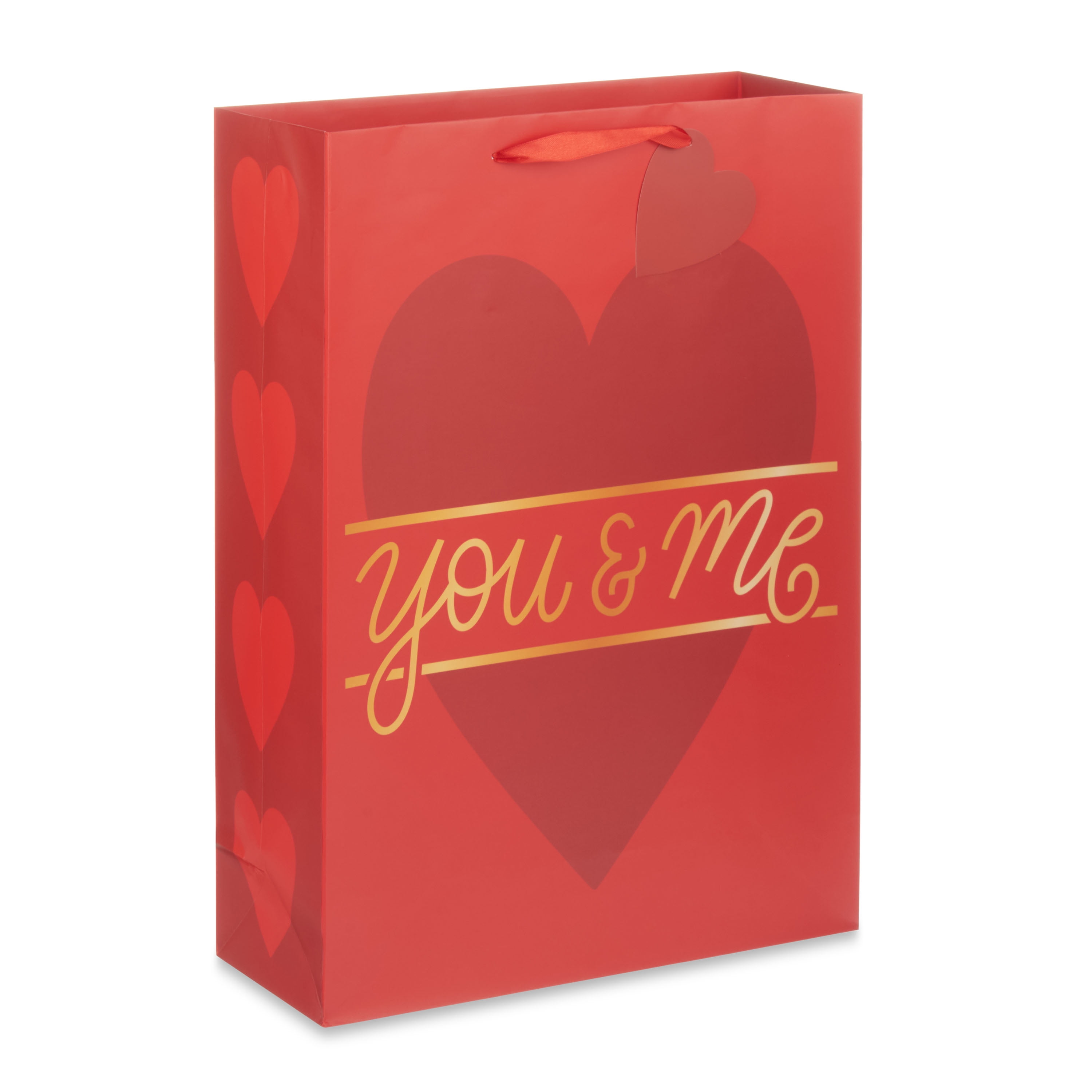 WAY TO CELEBRATE! Way To Celebrate Valentine's Day You & Me Jumbo Gift Bag, Multi-Color, Paper