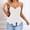 hwj# White113, variant on Women Cami Tank Top Adjustable Spaghetti Strap V-Neck Lace Ruffles Slim Fit Crop Top Camisole Summer Sleeveless Casual Blouse Basic Beach Irregular Undershirt Bralettes,White,XL