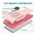 thumbnail image 4 of Rosebono Compatible With Samsung Galaxy A57 Case, Hybrid Case With Adjustable Integrated Ring Kickstand (Pink), 4 of 5