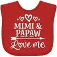 thumbnail image 3 of Inktastic Mimi and Papaw Grandchild Boys or Girls Baby Bib, 3 of 4