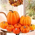 thumbnail image 2 of Calabazas artificiales para decoración de Halloween, simulación de Acción de Gracias, centro de mesa de otoño, accesorios de decoración de Halloween, 2 of 4