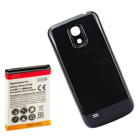 4800mah Extended Replacement Battery Black Battery Door For
