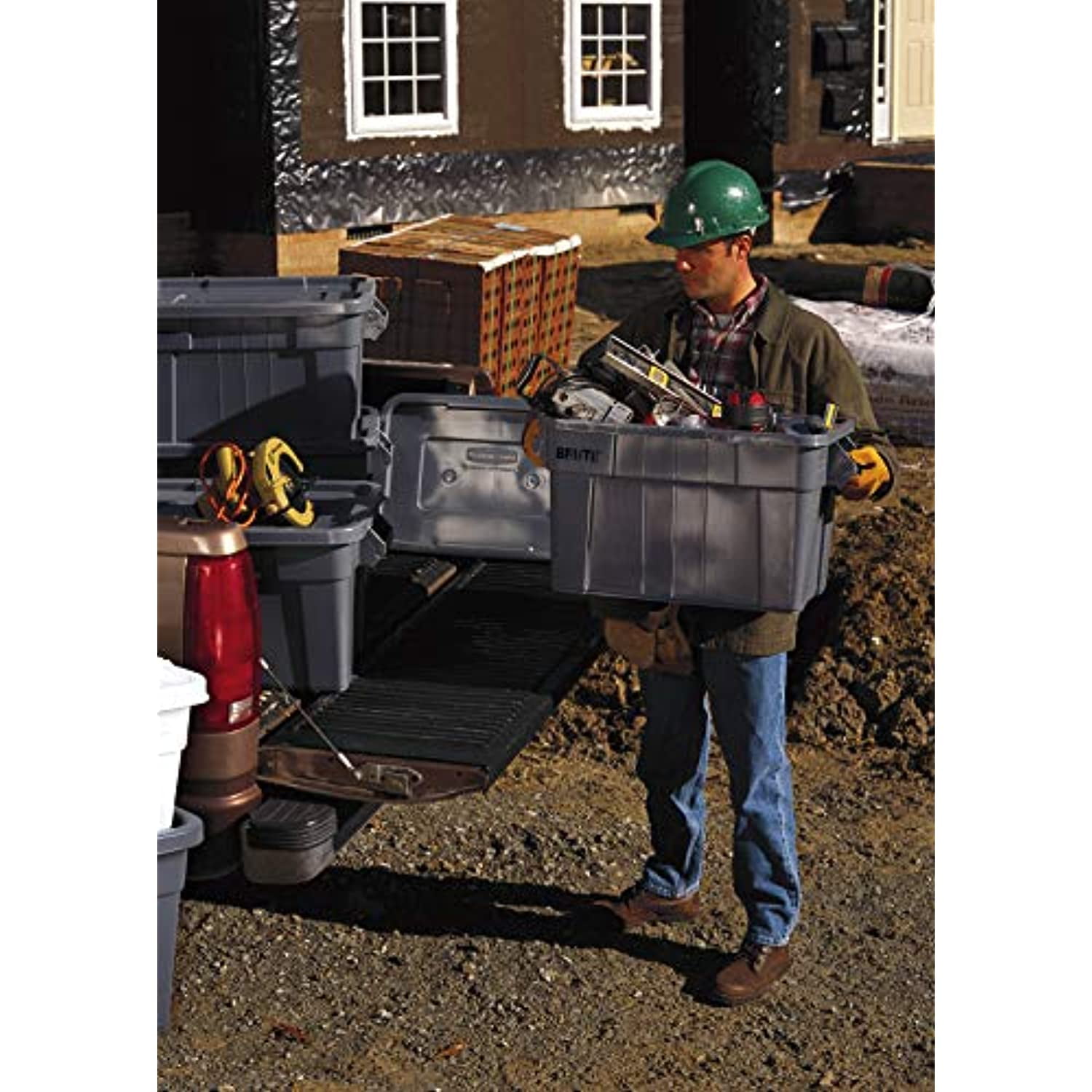 Rubbermaid 1836781 Brute Tote With Lid, 20 Gallon Capacity, Grey – Toolbox  Supply