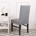 thumbnail image 3 of Dining Chair Cover Set Stretch Dining Chair Slipcovers Removable Washable Chair Protector Covers for Dining Room Home Wedding Banquet Party Hotel Decor (Grey 06, 6 Pack), 3 of 8