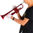 thumbnail image 1 of Trumpet,   Brass Trumpet, For Instrument Lovers Christmas Gifts, 1 of 8