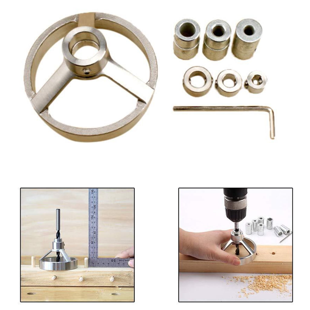 Punch Locator Straight Angle Hole Drilling Guide Template Fixtures Wood Installation Positioning Doweling Jig Alloy Stee
