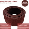 thumbnail image 2 of ELW 6-7 oz. 2.4-2.8mm Straps, Belts, Strips  Peanut 3" X 50" 7.6cm X 127cm  Full Grain Leather Bison Hide DIY Craft Projects, Bag, Chap, Motorcycle, Shoe, Clothing, Jewelry, Wrapping, 2 of 8