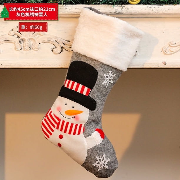 Calcetines de Navidad, bolsa de regalo, caja de regalo, adornos de decoración de árbol de Navidad, calcetines lindos de dibujos animados, juguetes creativos, vestir