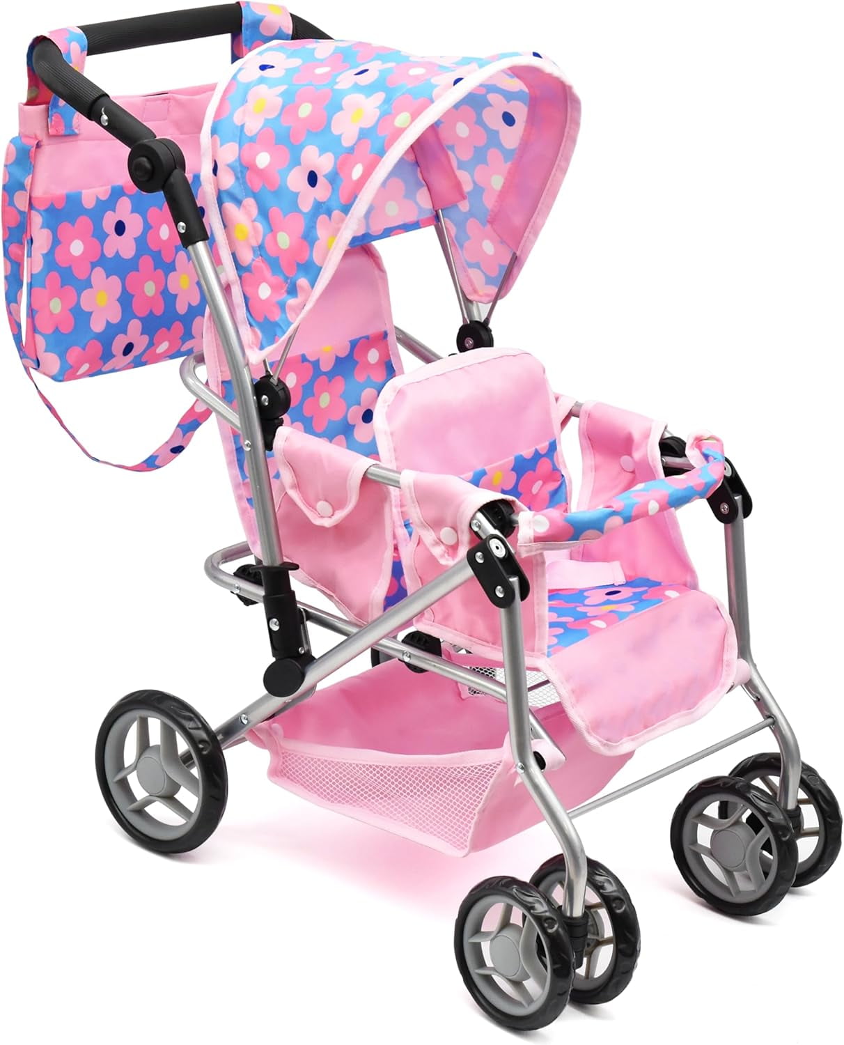 jogger dog stroller Dogline Casual Pet Stroller with a Removable Cup Holder