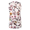 thumbnail image 5 of Verano mujer moda cuello redondo sin mangas estampado Casual Tee Tops Wmkox8yi bvn3591, 5 of 5