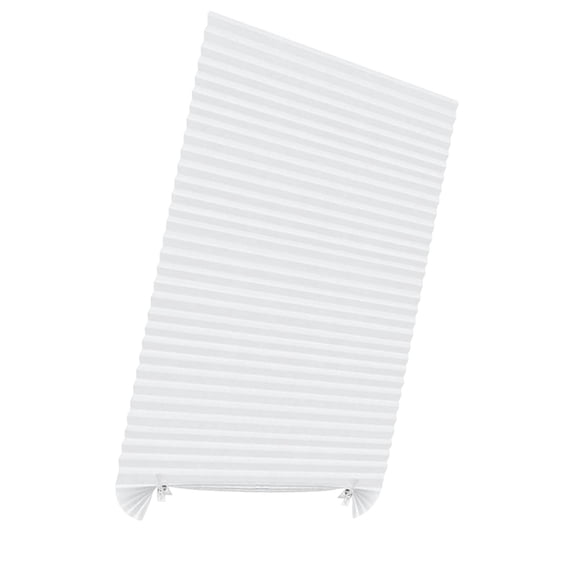 Persianas plisadas temporales para baño, diseño inalámbrico, ligeras, fáciles de cortar. Blanco 60x180cm