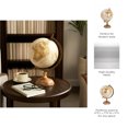 thumbnail image 5 of Modern Decorative Globe Figurine for Home Decor - Accent for Bathroom, Office, and Living Room Decoration - Ornament for Shelf, Study Room, and Coffee Table Display - 14", Gold & Metallic, 5 of 13