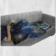 thumbnail image 6 of NYC Scene Soft Flannel Fleece Throw Blanket, Image of Nighttime Celebration During New Years Eve Fireworks, Cozy Plush for Indoor and Outdoor Use, 60" x 80", Multicolor, by Ambesonne, 6 of 6