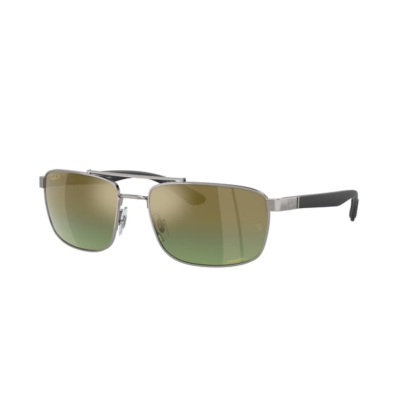 Sunglasses Ray-Ban RB 3737 CH 004/6O Gunmetal Green Mirror Gold Pol