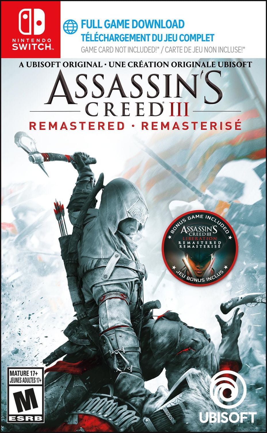 Jeux Video Assassin's Creed III: Remastered (Code in Box) Pour Nintendo Switch Nintendo Switch