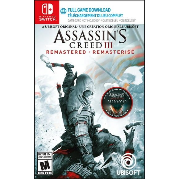 Assassin's Creed III: Remastered (Nintendo Switch) (Code in Box)