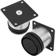 thumbnail image 5 of Patas ajustables de acero inoxidable, patas de metal para muebles de bricolaje, patas de gabinete redondas de calidad duradera, patas de mesa plateadas, fácil instalación, 5 of 5