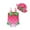 hwj# Watermelon Red261, variant on Huowey Baby Girl Swimsuit 2 Piece Swimsuit Cute Bow Spaghetti Strap Bodysuit Onesize Fashion Fruit Print Beachwear With Hat Sun Protection Bathing Suit,Pink,6-12 Months