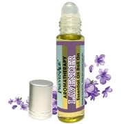 Essential Oil Roll On Aromatherapy Lavender 10 mL - Premium Grade - Made with 100% Pure Therapeutic Grade Essential Oils by Prevenage Made in USA / Fast Shipping