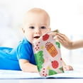 thumbnail image 5 of Dreamtimes 3 PCS Cute Christmas Trees Baby Muslin Washcloths, Cartoon Candy Gingerman Face Towel Burp Cloths Ultra Soft Absorbent Cotton Bath Wipes Towels for Newborn Boys Girls, 5 of 7