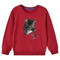 thumbnail image 4 of Teen Girls Sweatshirt Pullover Cute Printed Long Sleeves Sweatshirts Casual Crew Neck Fall Winter Pullover Tops Clothes Casual Comfy Fleece Jumper School Warm Girl Coat, 4 of 5