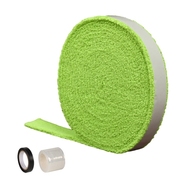 Non-slip Tennis Racket Towel Super Sweat Absorbent Tennis Racket Towel 10m Roll Thickened Sweat Tape for Great Friction Anti-slip Shockproof Soft
