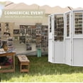 thumbnail image 7 of 4 Panel Pegboard Room Divider for Privacy and Storage | White, 7 of 7