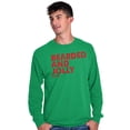 thumbnail image 4 of Xmas Bearded and Jolly Hashtag Santa Men's Long Sleeve Tee T Shirt Brisco Brands M, 4 of 6