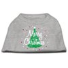 Christmas Screenprinted Dog Shirt, "Scribble Merry Christmas"