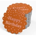 thumbnail image 4 of Inkdotpot Real Rose Gold Foil Happy Birthday Tags Favor Hang Paper Tags 100 Piece, 4 of 6
