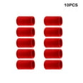 thumbnail image 1 of 10 Pieces Fingertip Sleeve Breathable Sporting Exercising Hand Joint Protector Shock Absorbing Support Brace Nonslip for Basketball Red, 1 of 9