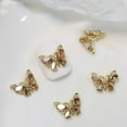 thumbnail image 2 of Nail Ornament 10Pcs DIY Creative Shape Exquisite Butterfly Nail Charm Manicure Designs, 2 of 5