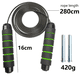 thumbnail image 2 of Cuerda para saltar, para entrenamiento y fitness, con sistema de rodamientos de bolas rápidos y asas de espuma viscoelástica, 2 of 5