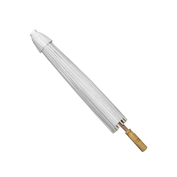 BESTYASH Elegant White Paper Parasol Umbrella for Weddings, Events, and Outdoor Parties, Stylish Shade for Event Planners, 1 Piece