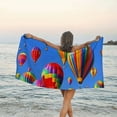 thumbnail image 6 of Orinice Quick Dry Bath Towel Ultra-Fine Fiber Beach Towel 27.5x55in Tropical Print for Rapid Drying and Versatile Usage 55x27.5in, 6 of 7