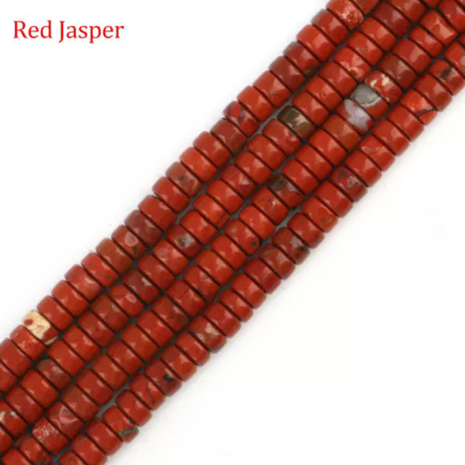 2x4mm Assorted Gemstones Rondelle Crystal Spacer Loose Beads for Jewelry Making
