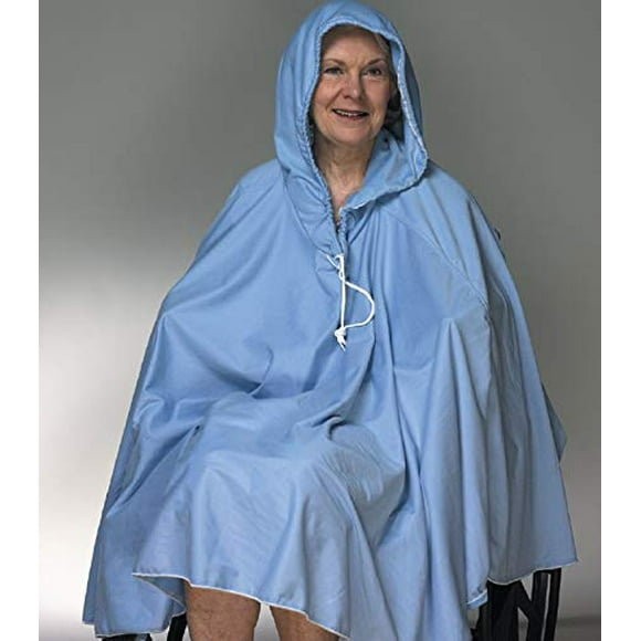 Skil-Care 909150 Poncho de Douche - Dos Court avec Capuche